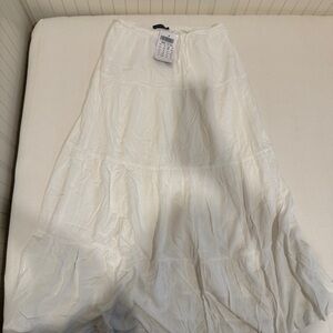 Brandy Melville White A-Line Skirt